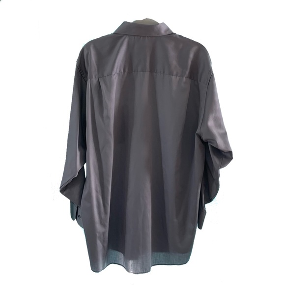 Geoffrey Beene gray long sleeve button down shirt - Picture 2 of 4